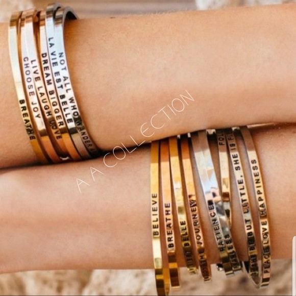 Bracelet bangles thin dainty - SILVER - Picture 3 of 8